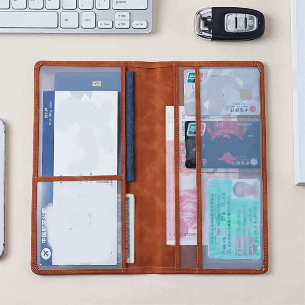 Passport Holder Rfid - Card Holder PU Leather Passport Bag