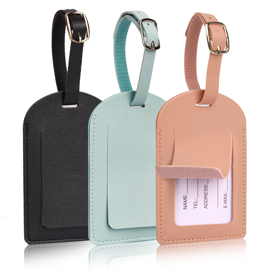 Women Men Luggage Tags PU Leat - đánh giá và giá Travel Accessories Name