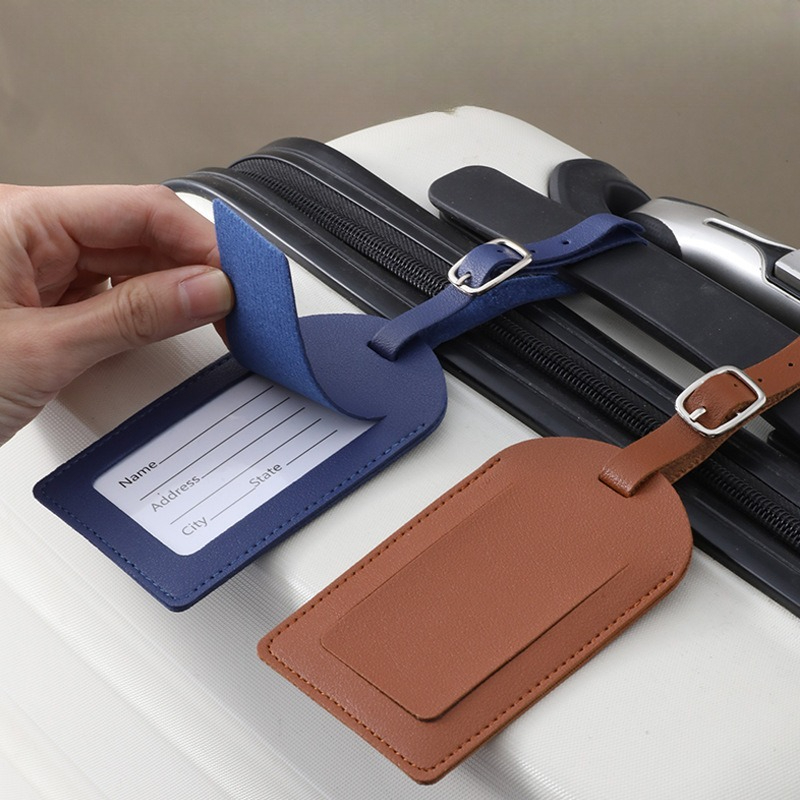 Women Men Luggage Tags PU Leat - đánh giá và giá Travel Accessories Name