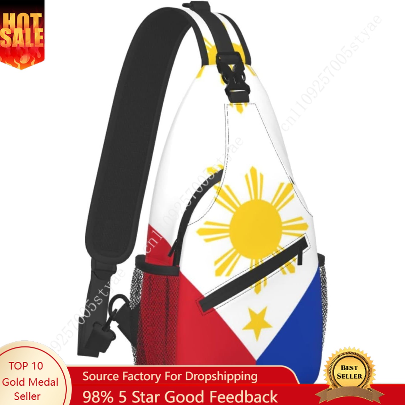 Philippine Flag Sling Backpack - đánh giá và giá Travel Accessories Philippines