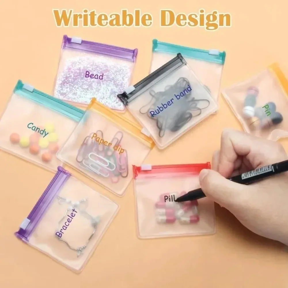 Mini Colorful Pill Dispenser B - đánh giá và giá Reusable Zip Bag