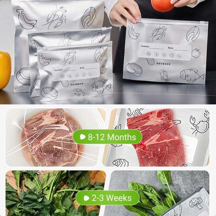 90PCS Multi-Size Reusable Alum - đánh giá và giá Reusable Zip Bag