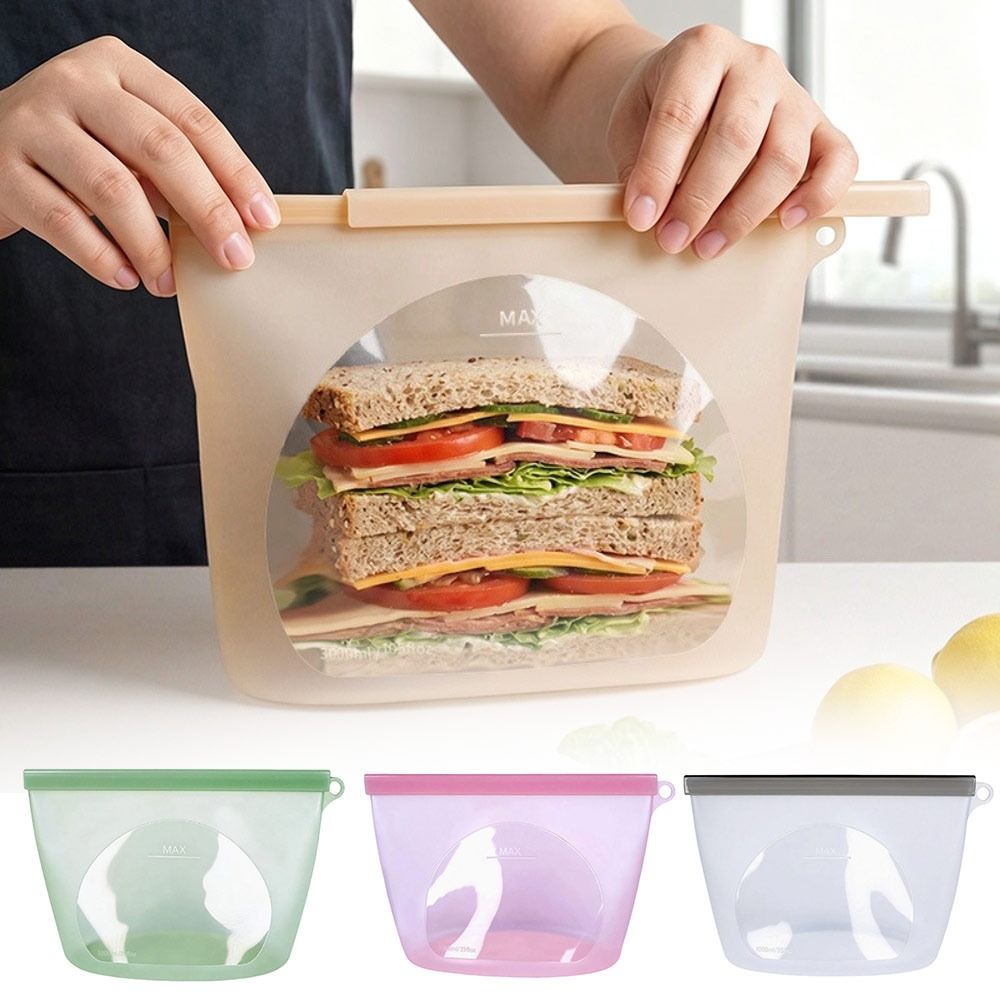 Silicone Food Preservation Bag - đánh giá và giá Reusable Zip Bag