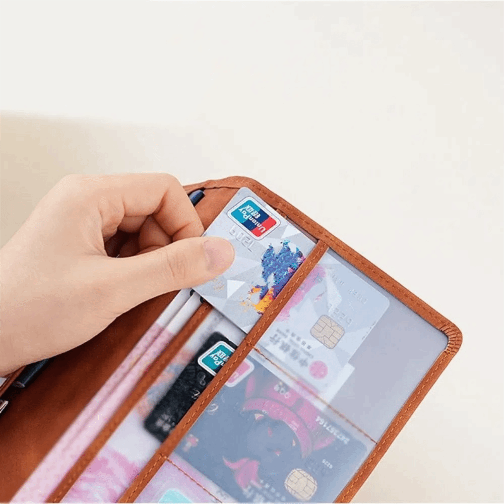 Card Holder PU Leather Passpor - đánh giá và giá Passport Holder Rfid