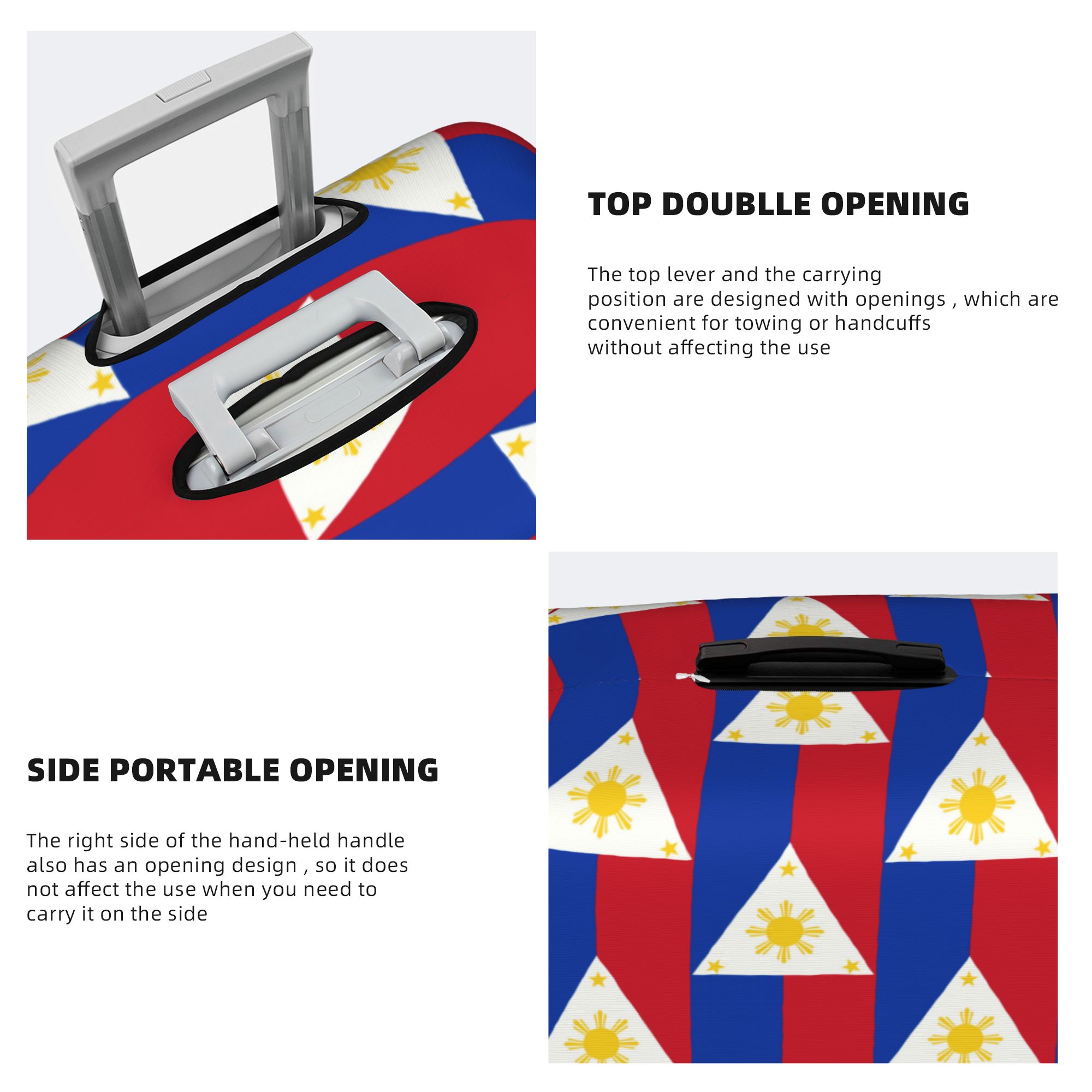 Philippines Flag Luggage Cover - đánh giá và giá Travel Accessories Philippines