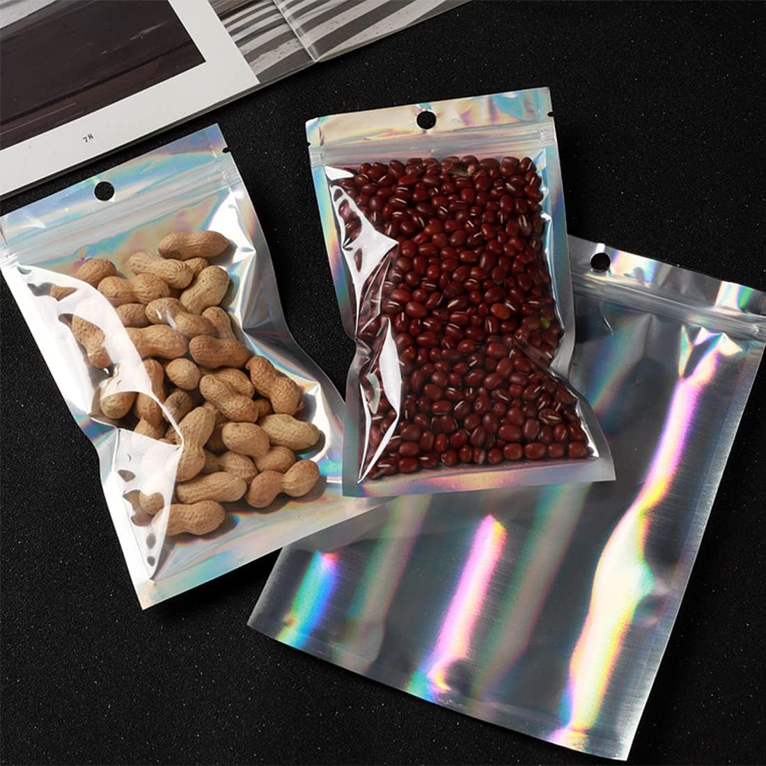 50/10PCS Laser Sealing Bags Pl - đánh giá và giá Reusable Zip Bag