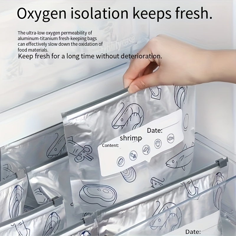 10/60pcs Aluminum Foil Storage - đánh giá và giá Reusable Zip Bag