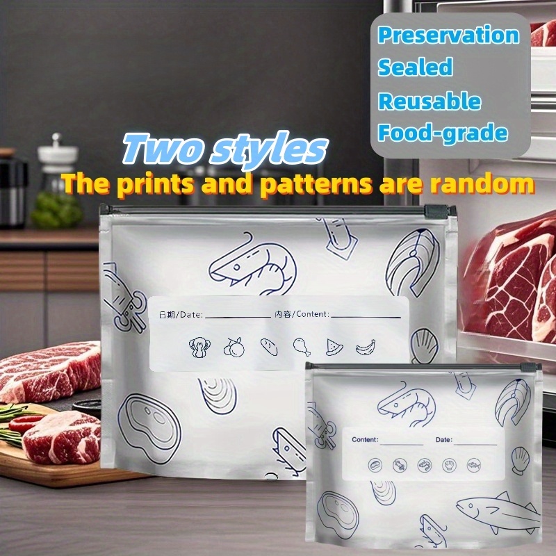 10/60pcs Aluminum Foil Storage - đánh giá và giá Reusable Zip Bag