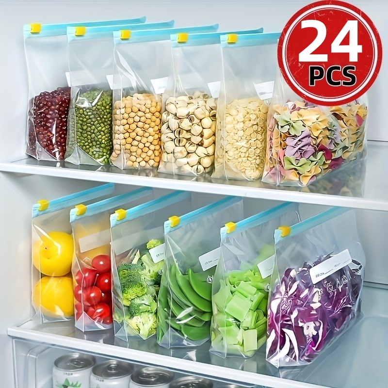 24Pcs Reusable Ziplock Food St - đánh giá và giá Reusable Zip Bag