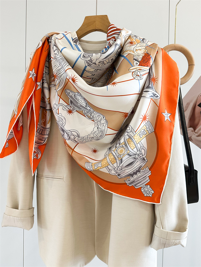 Luxury Brand Scarf Large Silk  - đánh giá và giá Travel Accessories Bag For Women