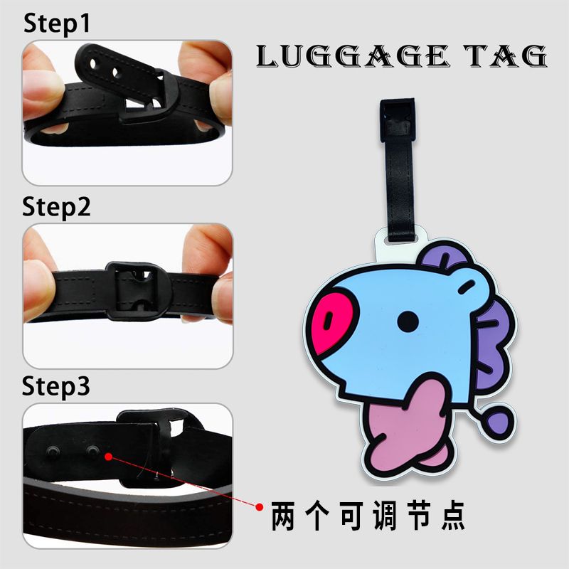 BT21 cartoon cute keychain Kaw - đánh giá và giá Travel Accessories Store