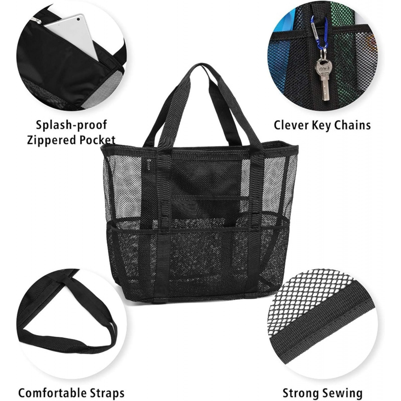 Oversized Mesh Beach Bag With  - đánh giá và giá Travel Accessories Must Have