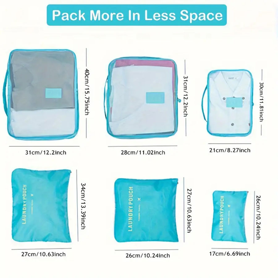 6pcs Travel Organizer Storage  - đánh giá và giá Travel Accessories Bag For Women