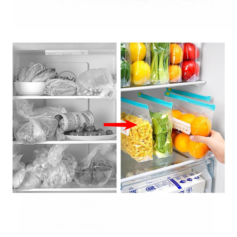 Zip Lock Food Storage Bags, Th - đánh giá và giá Reusable Zip Bag