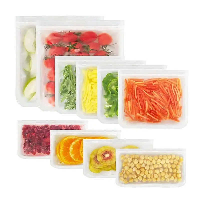 Silicone Food Storage Containe - đánh giá và giá Reusable Zip Bag
