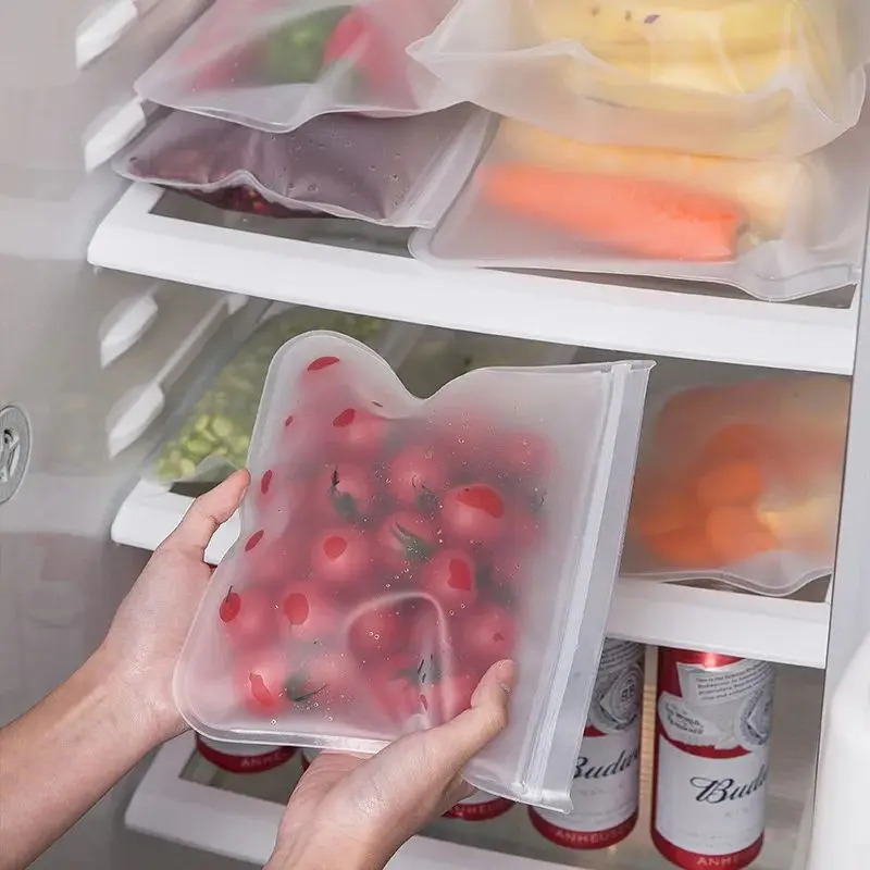 Silicone Food Storage Containe - đánh giá và giá Reusable Zip Bag