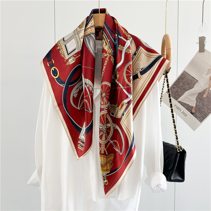 12MM Soft Silk Scarf Women 90C - đánh giá và giá Travel Accessories Bag For Women
