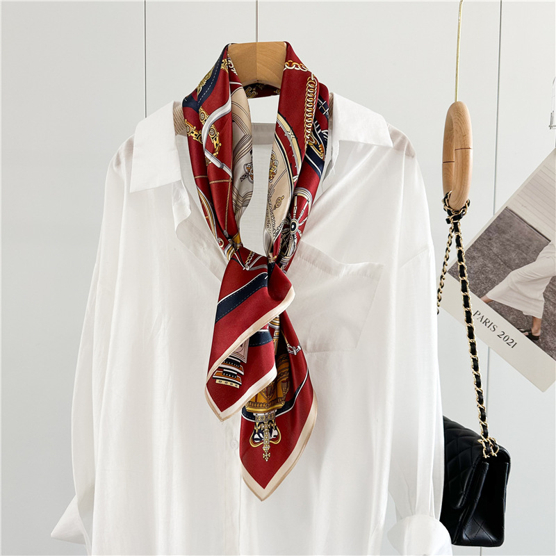 12MM Soft Silk Scarf Women 90C - đánh giá và giá Travel Accessories Bag For Women