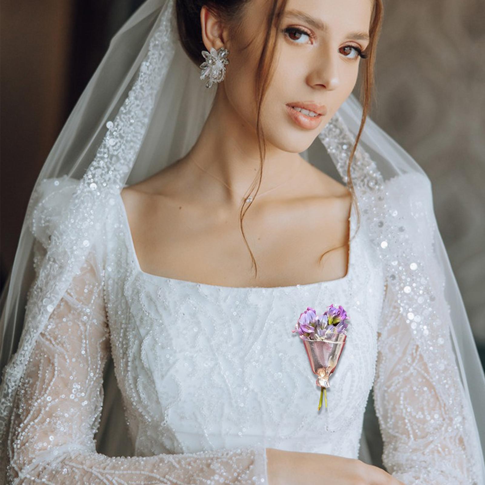 Bouquet Holder Lapel Pins Wedd - đánh giá và giá Travel Accessories India