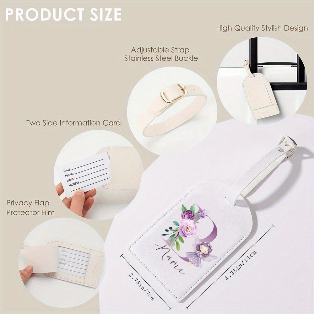 Personalized PU Luggage Tag, F - đánh giá và giá Travel Accessories Name