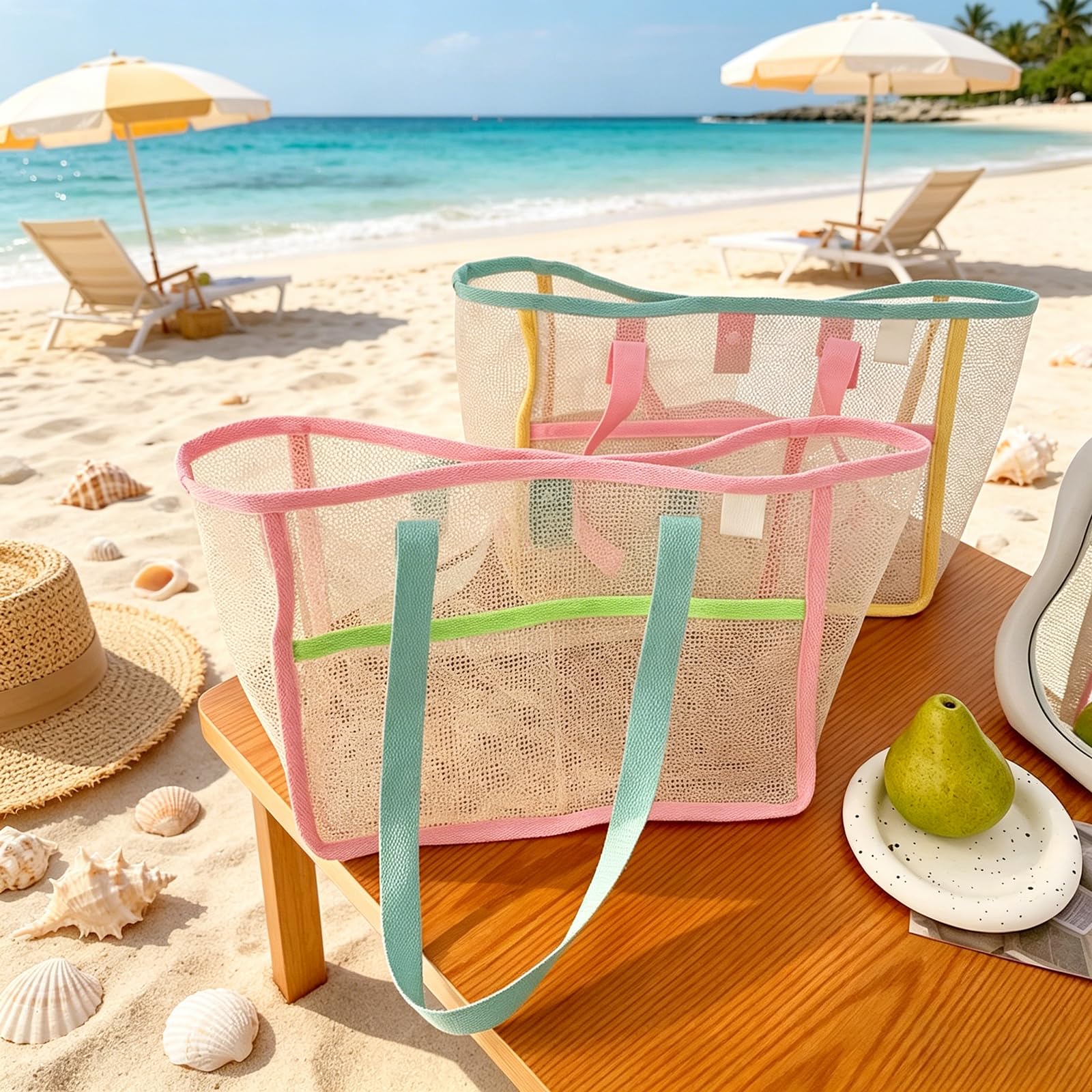 Beach Bags for Women Colorful  - đánh giá và giá Travel Accessories Store