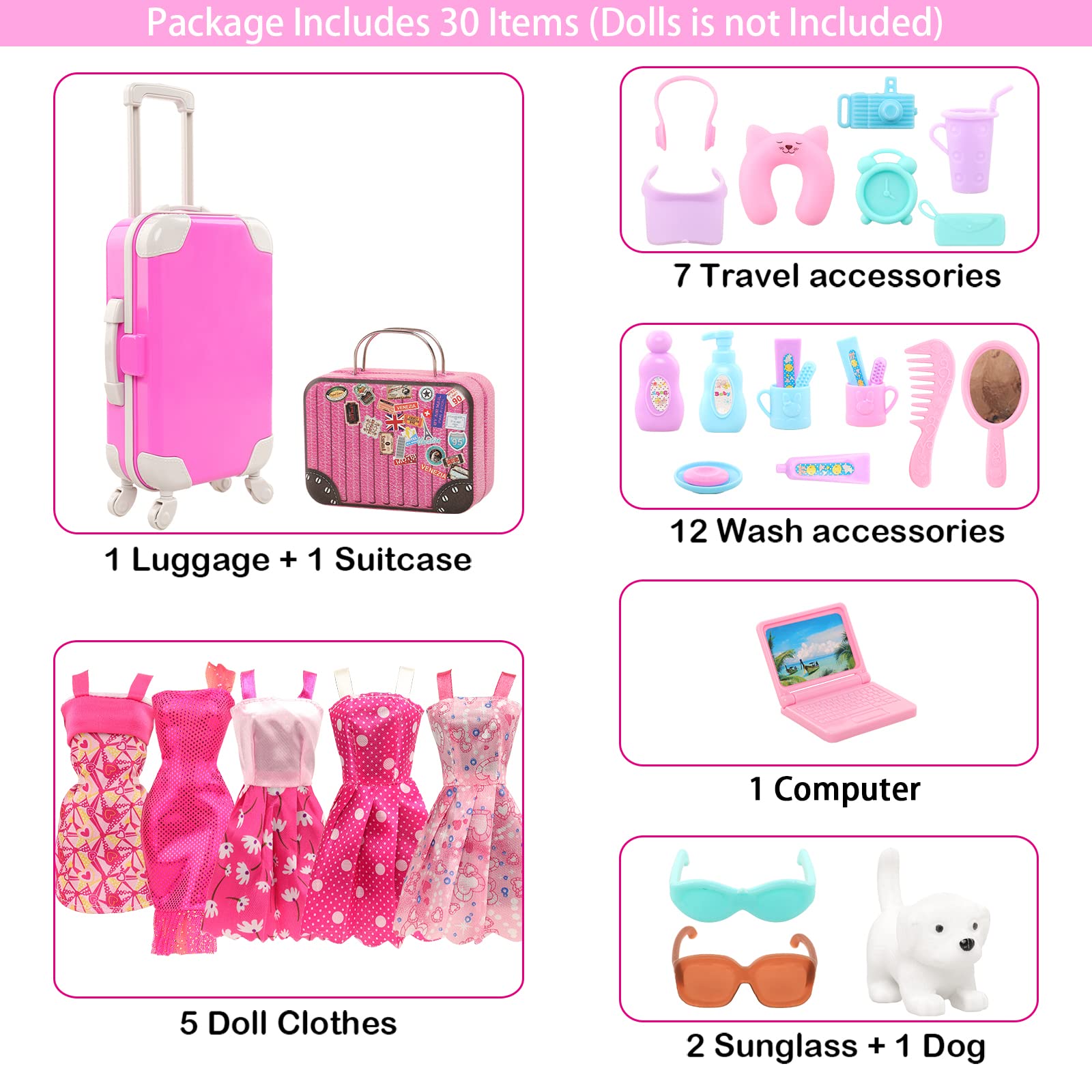 BARWA 32 Món Du Lịch Đồ Phụ Ki - đánh giá và giá Travel Accessories With Kids