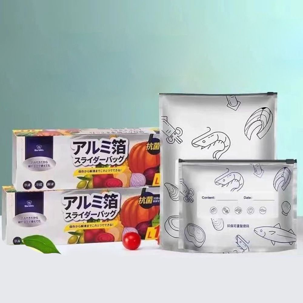 10Pcs/Bag Large Capacity Alumi - đánh giá và giá Reusable Zip Bag