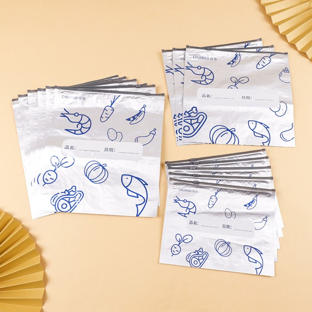 10Pcs/Bag Large Capacity Alumi - đánh giá và giá Reusable Zip Bag