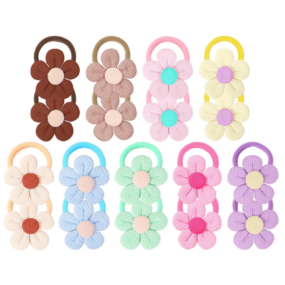 18pcs Sunflower Hair Ties Kids - đánh giá và giá Travel Accessories With Kids