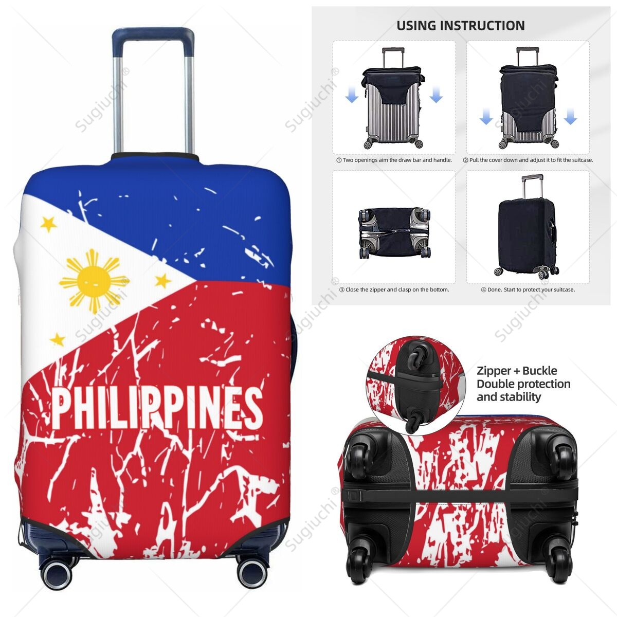 Philippines Flag Luggage Cover - đánh giá và giá Travel Accessories Philippines