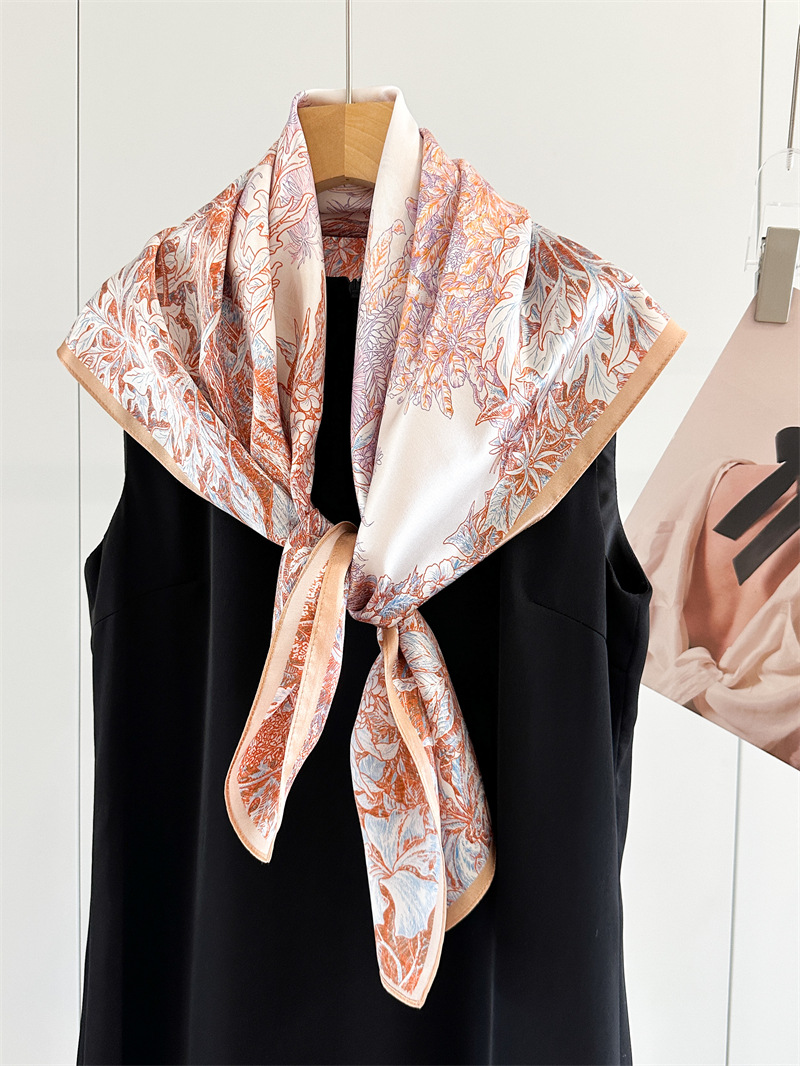 Soft Silk Scarf Women Square B - đánh giá và giá Travel Accessories Bag For Women