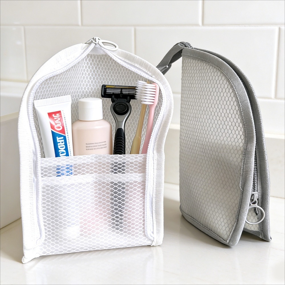 Mesh Toiletry Bag Breathable Q - đánh giá và giá Travel Accessories Organizer