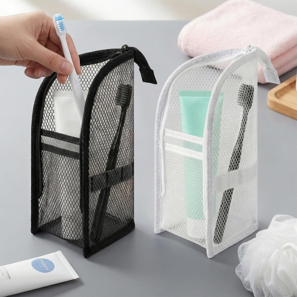 Mesh Toiletry Bag Breathable Q - đánh giá và giá Travel Accessories Organizer