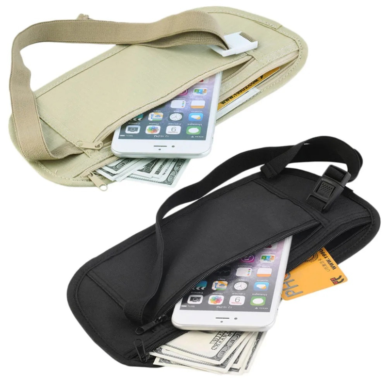 Invisible Travel Waist Packs P - đánh giá và giá Passport Holder Rfid