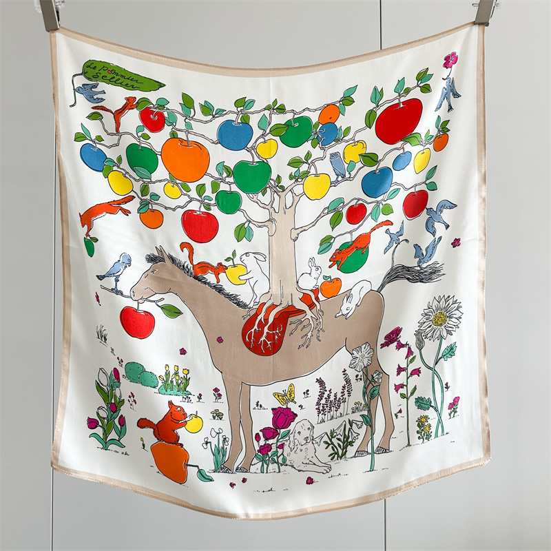 Horse Silk Scarf Women Spring  - đánh giá và giá Travel Accessories Bag For Women