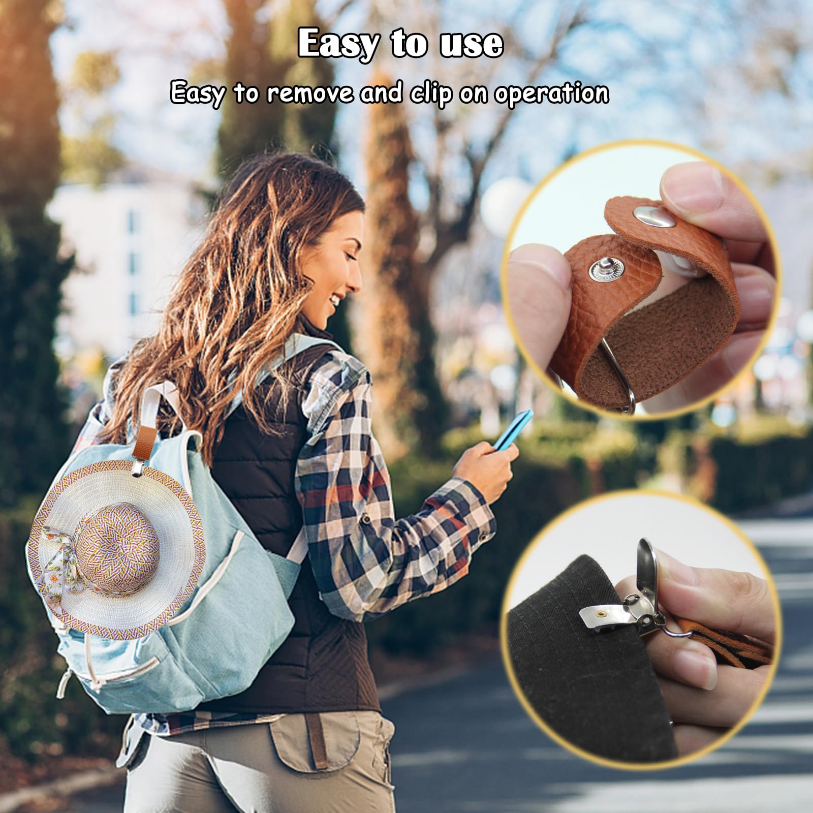 PU Leather Hat Clip for Travel - đánh giá và giá Travel Accessories Bag For Women