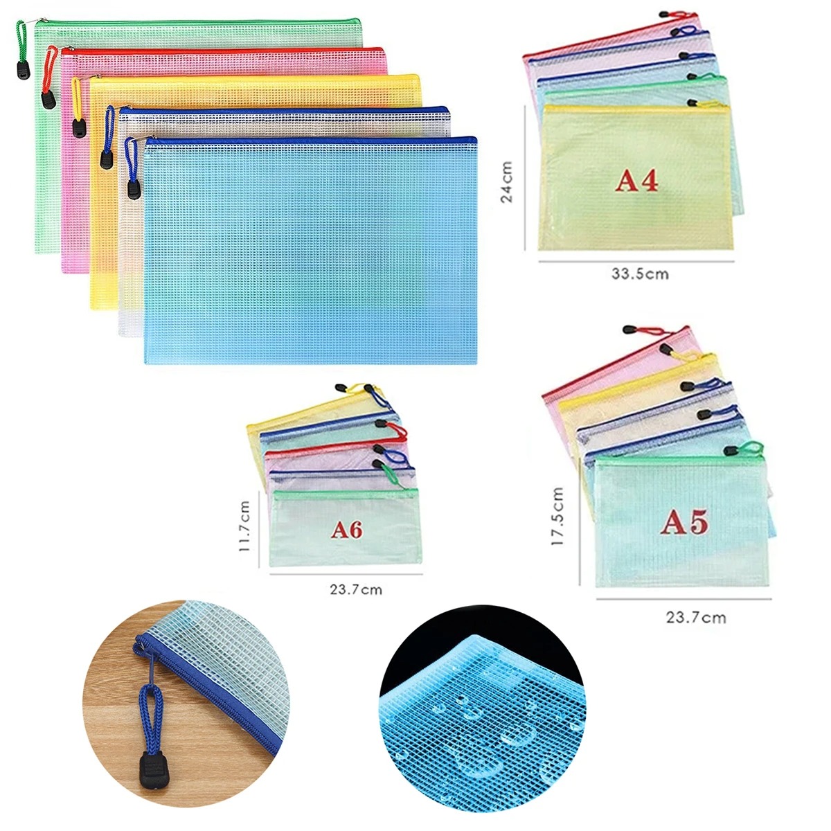 5/20/50/100PC Stationery Stora - đánh giá và giá Reusable Zip Bag