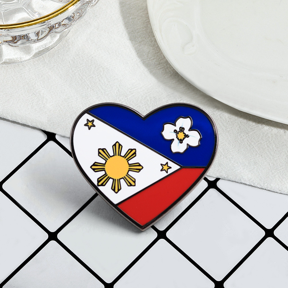 1 Pc Philippines Heart Flag En - đánh giá và giá Travel Accessories Philippines
